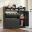 Armoire de rangement pour chaussures 20 paires avec 2 tiroirs rabattables et tablettes réglables-585937348