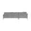 CanapÃ© d'angle en velours Seabrook de 106,5 po de large avec repose-pieds-87793252-87793253