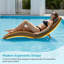 Chaise longue d'extérieur pliable en PEHD brun-124434690-124434688