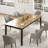 79" Large Industrial Dining Table, Rectangular Wooden Table with Metal Legs for Kitchen, Living Room, Retro Brown-890749452