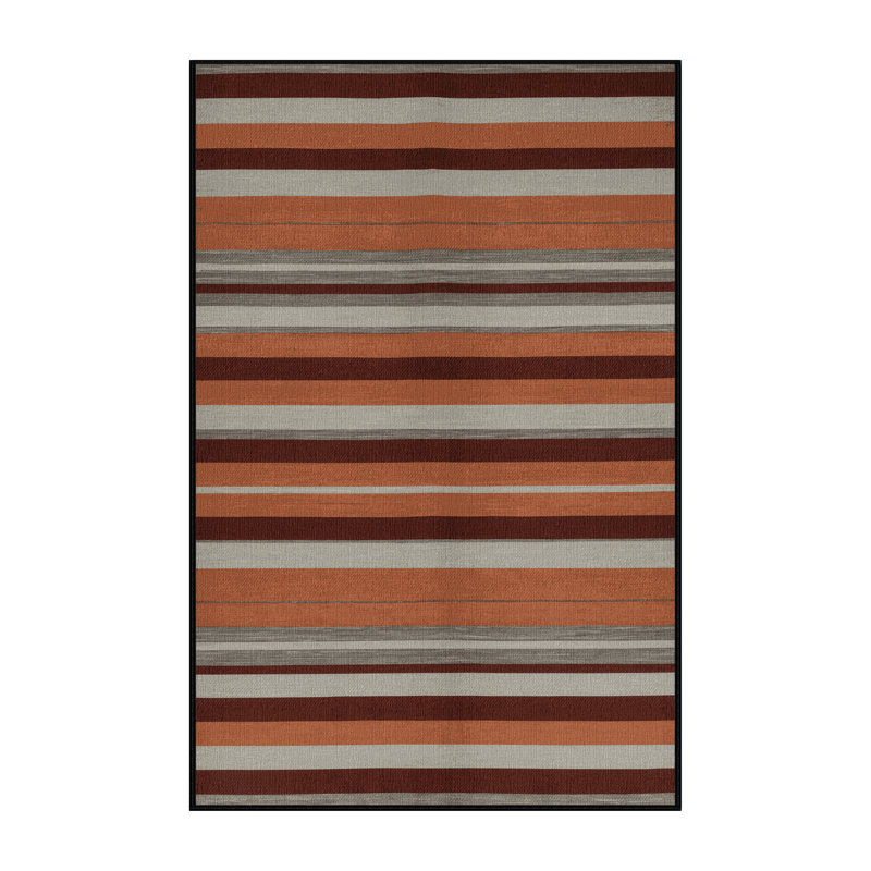  Tapis lavable rayé gris clair en terre cuite, Tapis de couloir 2 pi x 5 pi