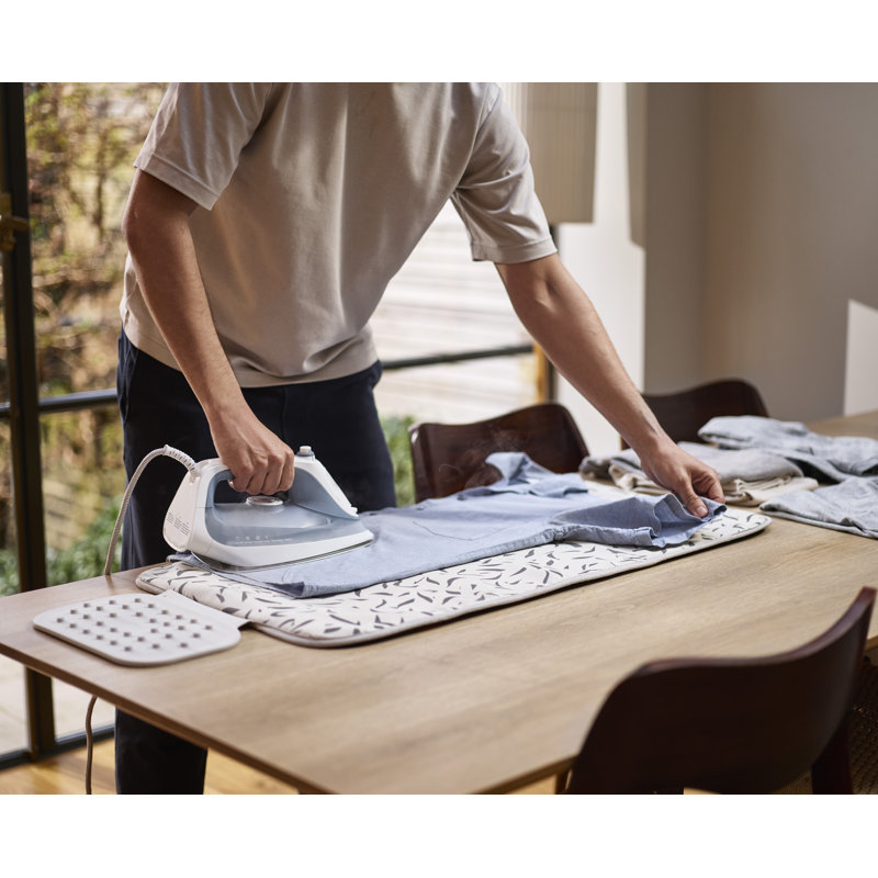 Joseph Joseph Swift Table-top Ironing and Steaming Mat with Iron Rest, Gray