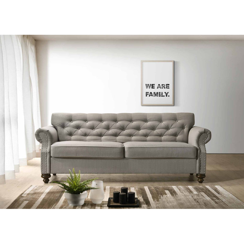 Cutlip Upholstered 82'' Sofa, Gray