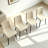 4-Piece Linen Upholstered Dining Chair Set with High Back & Metal Frame-146214572-146486668