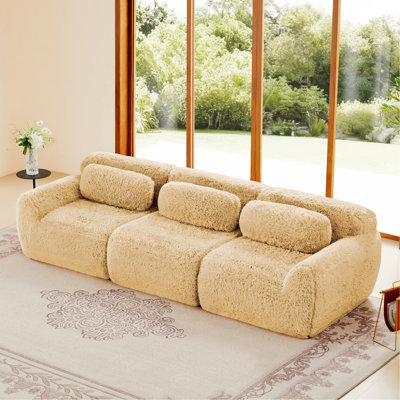 U-Shaped Sofa With Bottom Anti-Slip Design For Bedroom, Study And Home Theater