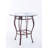 Cofield Round Glass Top Metal Base Dining Table