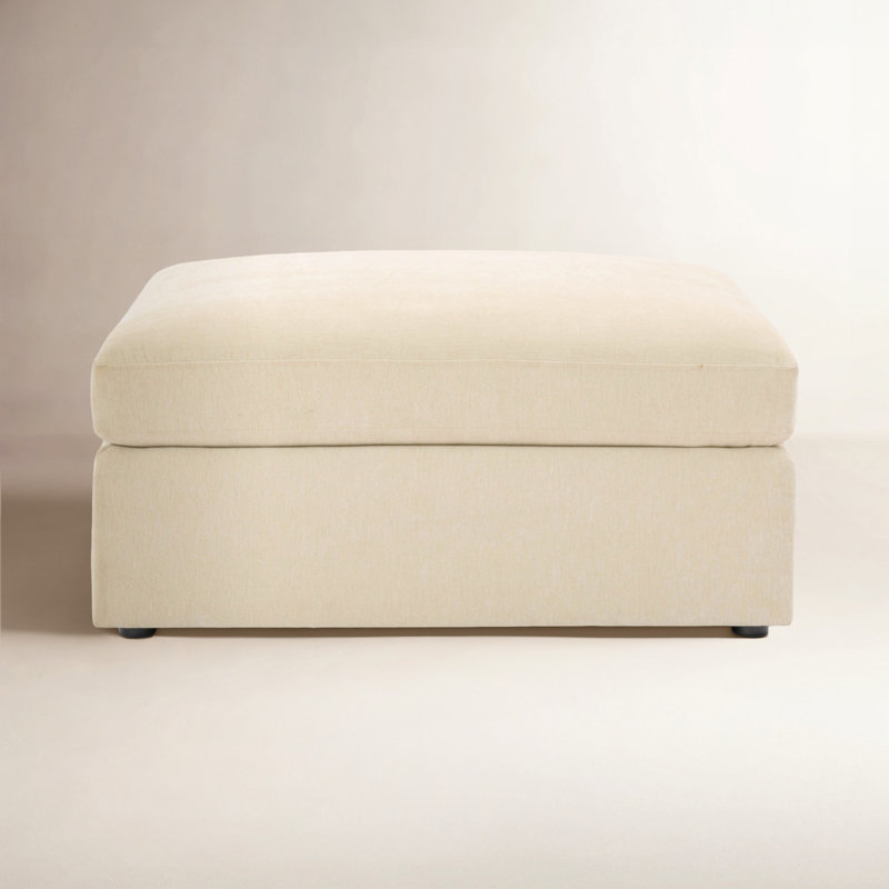 Penncross Upholstered Ottoman, Beige