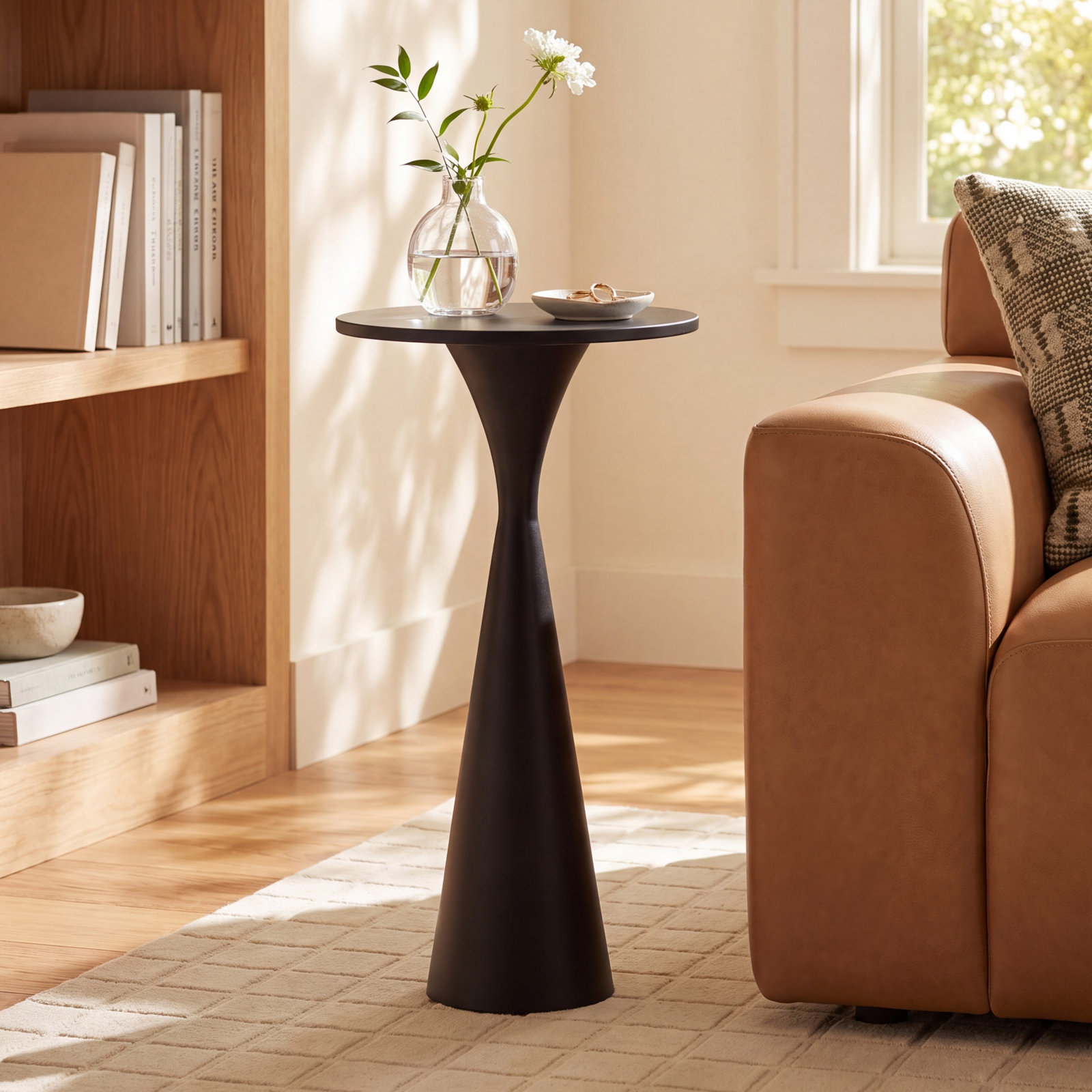 Raffaella 10" End Table, Black