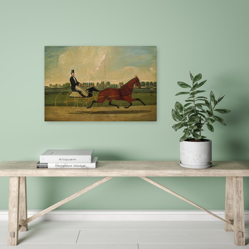 «Trotter Horse», reproduction d'art mural classique, paysage contemporain, H 16 po x l 24 po