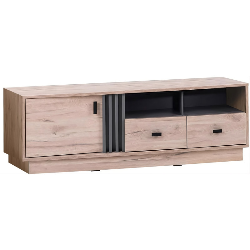TV Stand for TVs up to 50", Light Estana Oak / Anthracite
