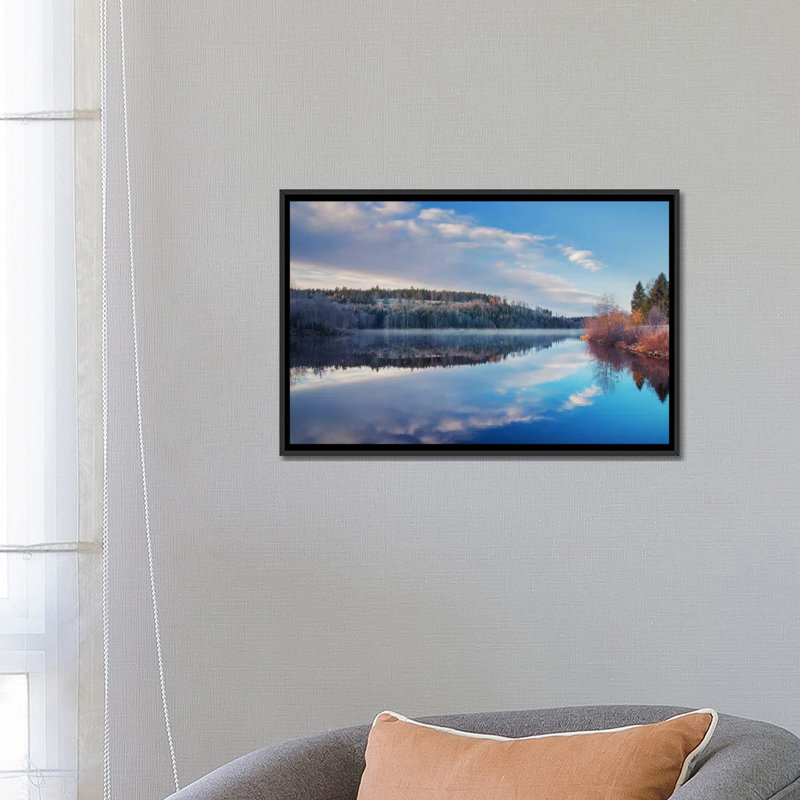 « late automne », reproduction de photo sur toile, H 18 po x l 26 po x P 1,5 po, Toile avec cadre noir
