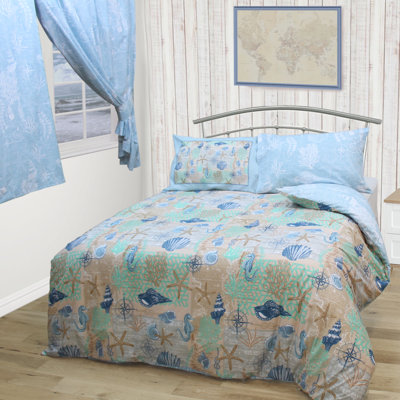 Sheehan Cotton Blend Abstract Duvet Cover with Pillowcases Included