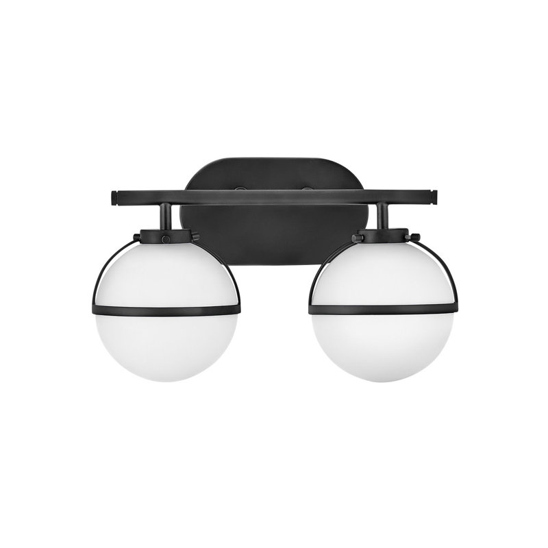 Adneta 2-Light Dimmable Vanity Light, Noir