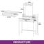 Cloud-Shaped Dressing Table with Mirror 70x40x140 cm-1658374841