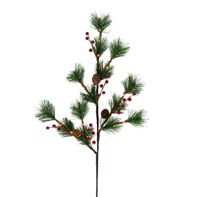 Faux Berry/Pine Branch