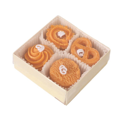 Christmas Decorations One Boxes Of Cookies Aromatherapy Candle Wholesale Gift Box Valentines Day Accompanying Gift Indoor Handmade Gift Cookies Style Wax