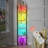 6 Tier Corner Shelf Tall Corner Stand with LED Light Narrow Display Rack