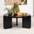 Round Top Coffee Table In Black