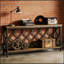 Support pour plante à 2 niveaux, table d'entrée, console, canapé avec design industriel rustique et rangement polyvalent