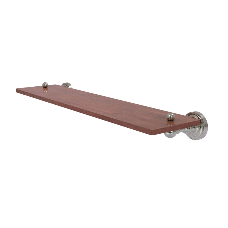 Marchmont Bracket Shelf, Satin Nickel, 2.5" H x 22" W x 5" D