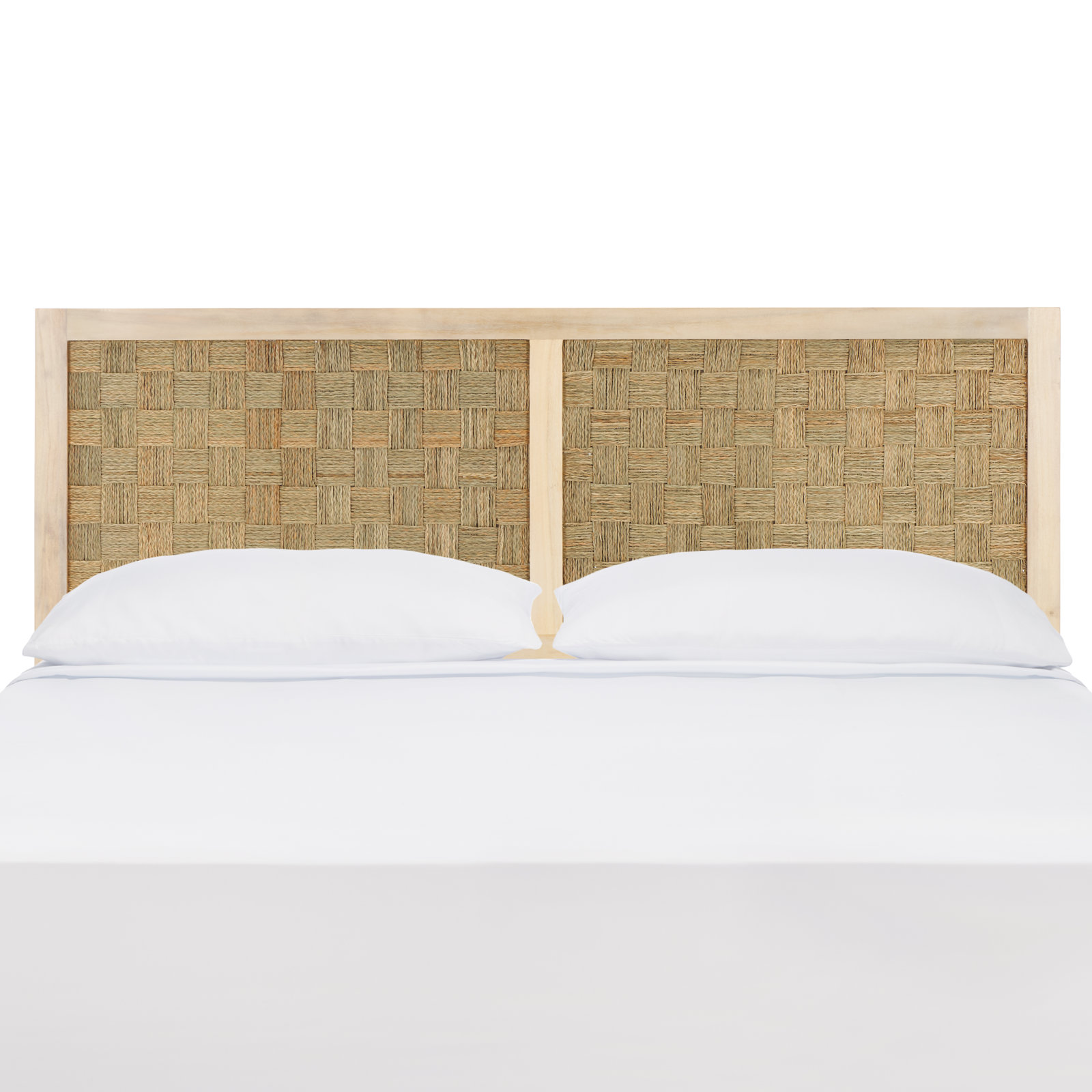 Verina Headboard, King, White Wash