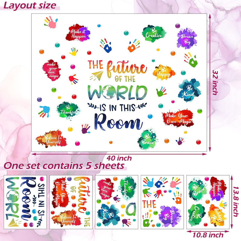 Evija Text & Numbers Wall Decal