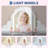 Lighted Mirror & Open Shelves Vanity Desk - Princess Makeup Table with Stool, Drawer & Pretend Toys, Wooden Dressing Table-1510543857