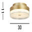 Bacquie Acrylic LED Flush Mount-1127544623-1127544620