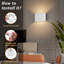 Appliques murales intérieures modernes câblées à DEL avec ensemble de 2 lumières murales intérieures en aluminium blanc chaud 3000K (avec ampoules G9)