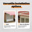Brayden Studio Polyester Cover Retractable Door / Window Awning-2146976343-2146976342