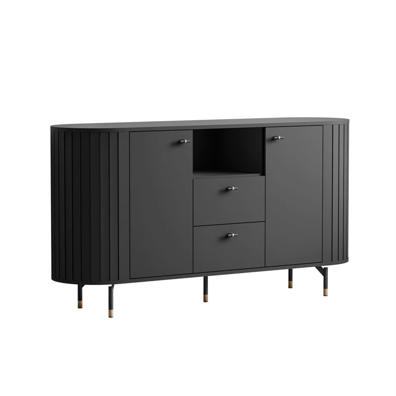 150cm Sideboard, Black
