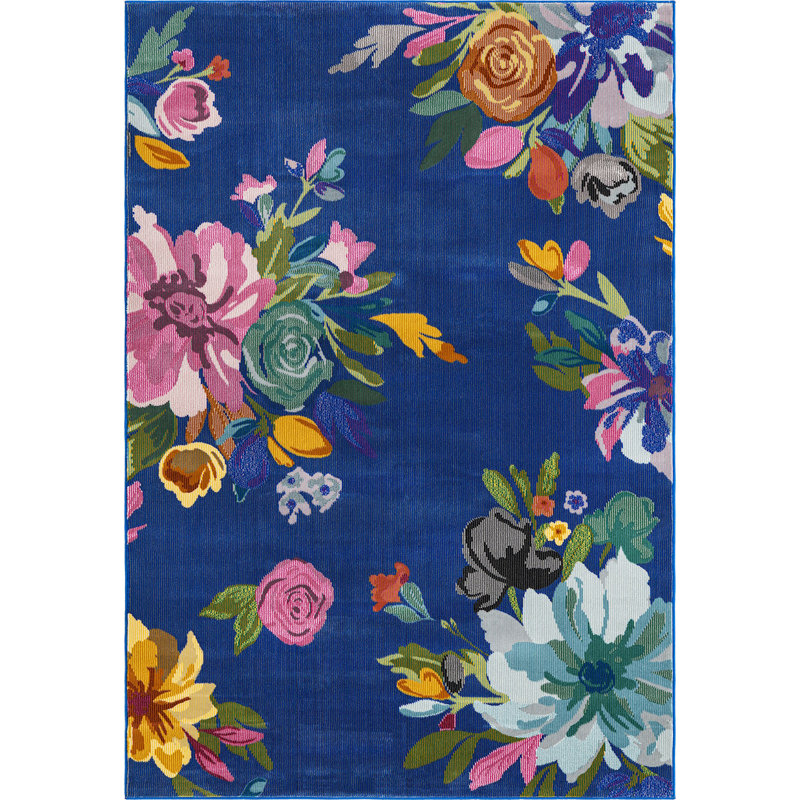 Floral Indoor Rug, Rectangle 10' x 14'