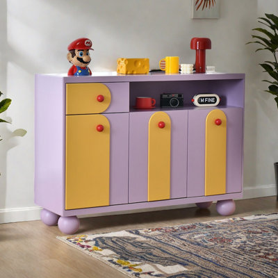 Modern color multi-functional accent cabinet