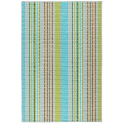 Aquinnah Ticking Multi Machine Washable Rug