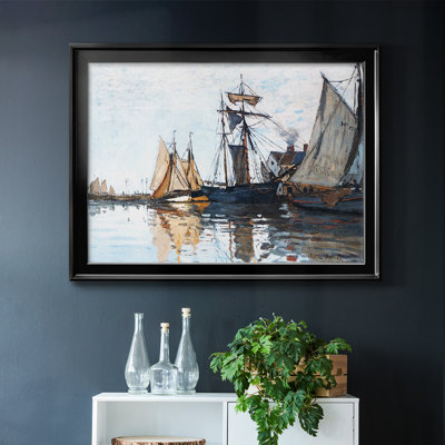 " Boats In The Port Of Honfleur, 1866 "