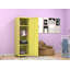 Armoire de rangement à une porte en acier jaune