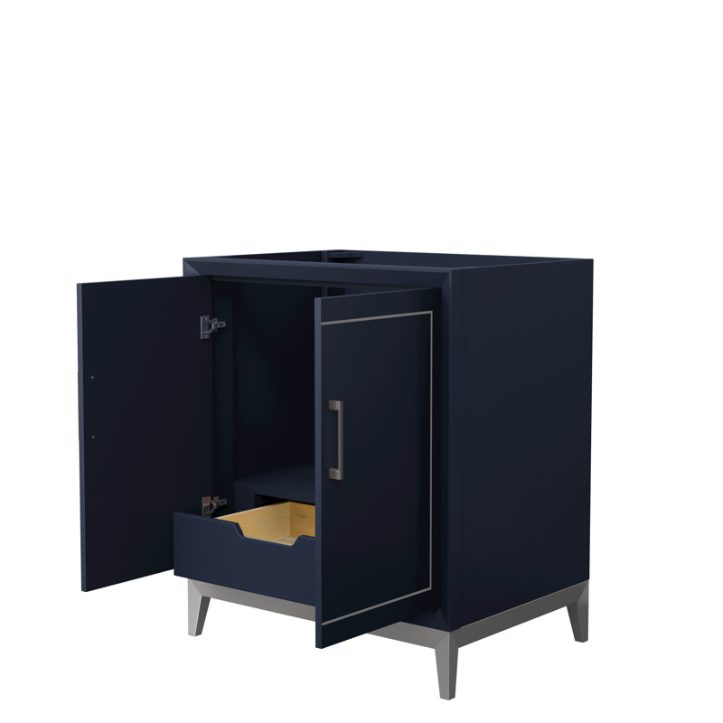 Marlena 29.5'' Single Bathroom Vanity Base Only, Dark Blue
