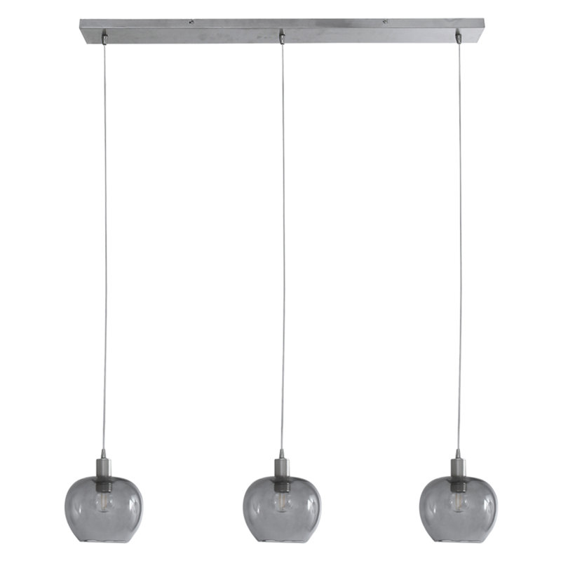 Susana 3 - Light Nickel Dome Pendant