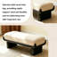 Banc en bois massif blanc et noir 55,12 po Mid-Century-495816621