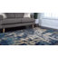 Tapis bleu marine à motif abstrait Brantlie-23394527