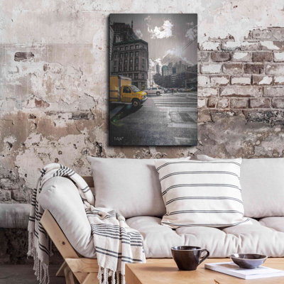 «Crosswalks of Manhattan I» par Donnie Quillen, art mural en métal