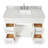 Hamlet 49'' Single Bathroom Vanity with Carrara Marble Top-60199461