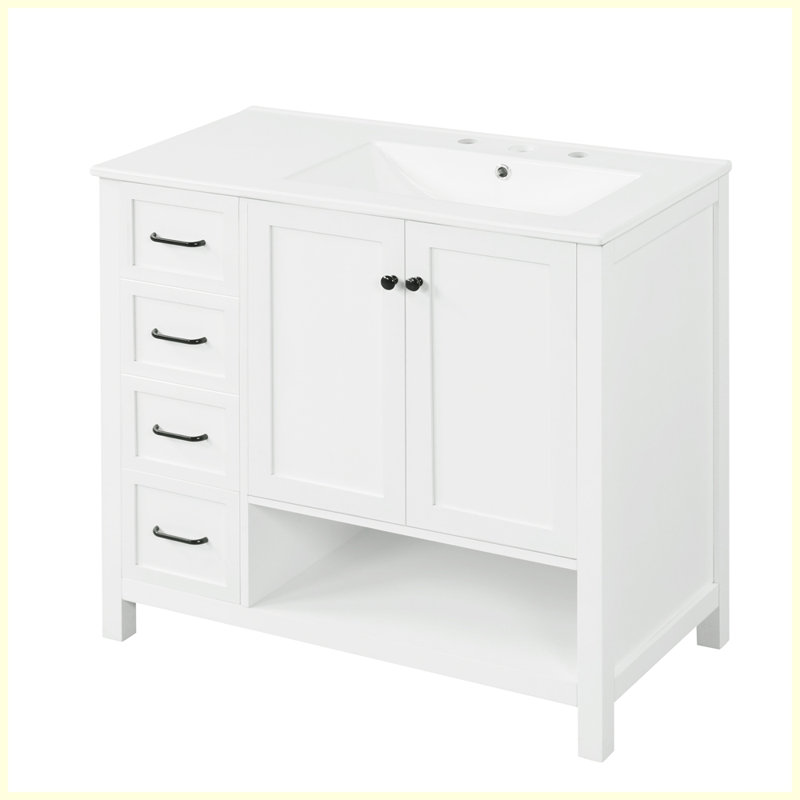 Meuble-lavabo moderne avec comptoir et tiroirs Modern