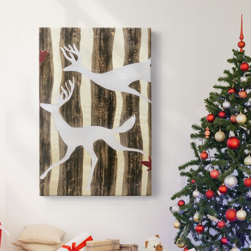Art des Fêtes de Noël - Toile tendue avec châssis DCCXCVI, H 18 po x l 12 po