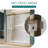 60" X 72" Double Sliding Doors with Double-handle towel rack and 1/4" Tempered Glass, Gold-120019268