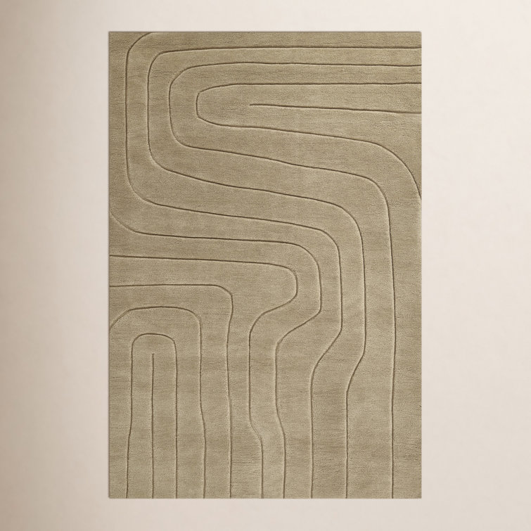 Aelin Wavy Hand Tufted Wool Rug