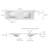 73 Inch Camilla II Modern Vanity Top Double Sink with Backsplash, Solid White