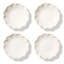 Scalloped 6.9" Bone China Appetizer Plate