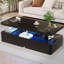 Table basse moderne à haute brillance avec lumière DEL, table de cocktail lumineuse à double couche pour le salon Petit décor à la maison-2109615519-2089158601
