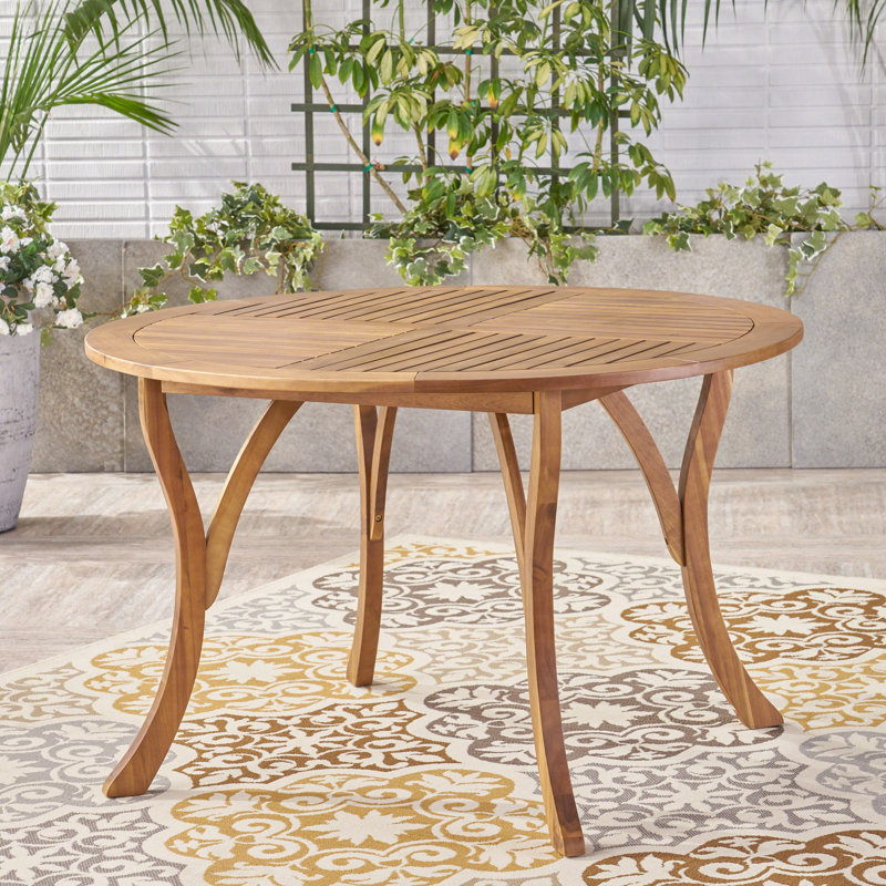 Table d'extérieur en bois d'acacia, Teck
